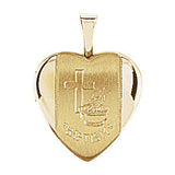 Heart Baptismal Locket