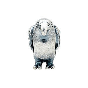 Sterling Silver 16.75x10.25mm Parrot Bead