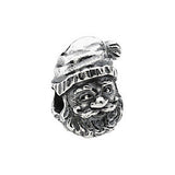 Sterling Silver 17x14.25mm Santa Bead