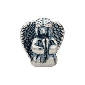 Sterling Silver 15.75x14.5mm Angel Slider Bead