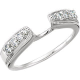 14K White 1-4 CTW Diamond Enhancer