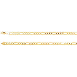 14K Yellow 6.5mm Figaro 8" Chain