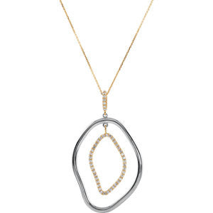 14K Yellow 1-6 CTW Diamond 18" Necklace