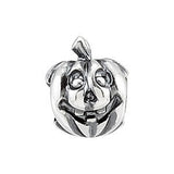 Sterling Silver 10.7x8.7mm Jack-O-Lantern Bead