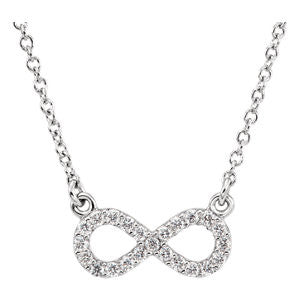 Platinum 1-8 CTW Diamond 16" Necklace