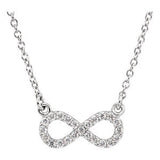 Platinum 1-8 CTW Diamond 16" Necklace