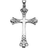 14K Yellow 38x26mm Cross Pendant