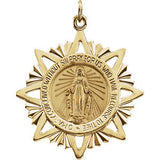 14K Yellow 32x29mm Miraculous Medal