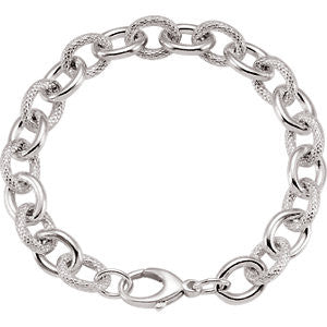 Sterling Silver Link 7.5" Chain