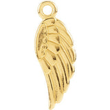 14K White Angel Wing Charm