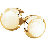 14K Yellow Men's Cuff Links