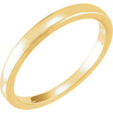 14K Yellow Solstice Solitaire&#174; #4=.25-.33 CT Tapered Bombé Band