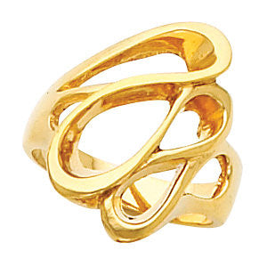 14K Yellow Freeform Ring