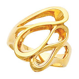 14K Yellow Freeform Ring