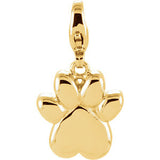 Charming Animals® Paw Print Charm