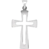 14K Yellow 27.5x18mm Cross Pendant