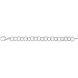 Sterling Silver 12mm Ring Link 8" Chain