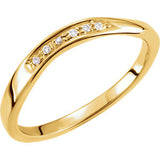 Stackable Diamond Wave Ring