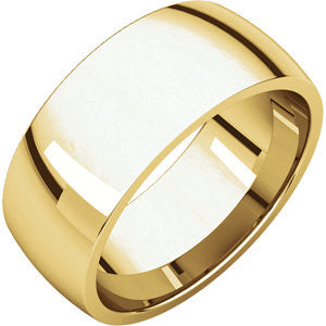 14K Yellow 8mm Light Comfort Fit Band