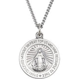 18K Yellow 21.75mm Miraculous Medal