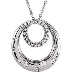 Diamond Circle Necklace