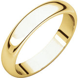 14K Rose 2.5mm Half Round Band