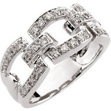 14K White 1-3 CTW Diamond Fashion Ring