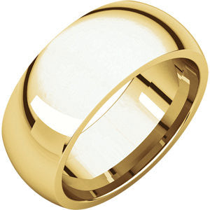 18K Yellow 8mm Comfort Fit Band