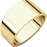 Platinum 3mm Flat Tapered Band