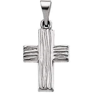 Sterling Silver 13x10mm The Rugged Cross® Pendant