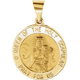 14K Yellow 14.75mm Round Hollow Scapular Medal