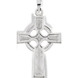 14K Yellow 28x20mm Celtic Cross Pendant