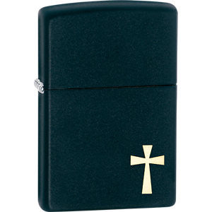 Zippo® Cross Black Matte Lighter