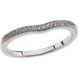 14K White 1-10 CTW Diamond Band