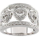 Diamond Heart Band