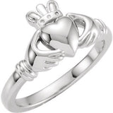 14K Yellow Youth Claddagh Ring