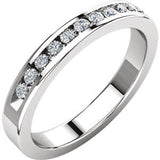 1/4 CTW Diamond Classic Channel Set Anniversary Band