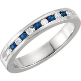 1/4 CTW Diamond Classic Channel Set Anniversary Band