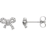 14K Rose 1/5 CTW Diamond Earrings