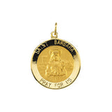 Sterling Silver 18.25 St. Barbara Medal