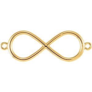 14K Yellow Infinity-Inspired Bracelet Center