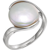 Solitaire Ring for Coin Pearl