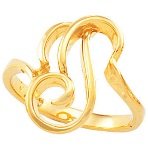 14K Yellow Freeform Ring