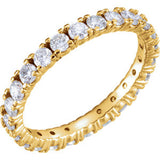 14K Yellow 1 3/8 CTW Diamond Eternity Band Size 6