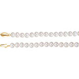 14K Yellow Freshwater Cultured Pearl 18" Necklace