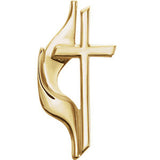 Methodist Cross Lapel Pin