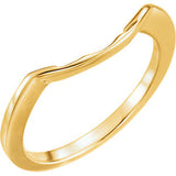 14K Yellow Band for 8.8mm Engagement Ring