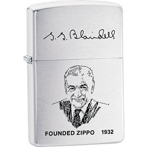 Zippo® Founder's Brushed Chrome Lighter