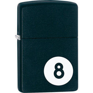 Zippo® 8 Ball Black Matte Ligher