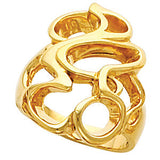 14K Yellow Freeform Ring